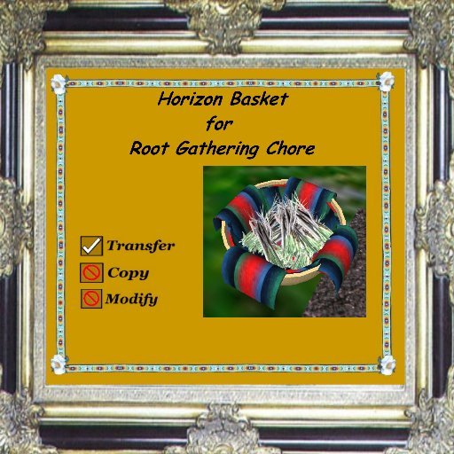 Horizon Basket for Root Gathering Chore