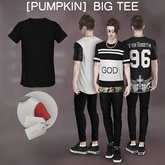 [Pumpkin] Big tee- Black