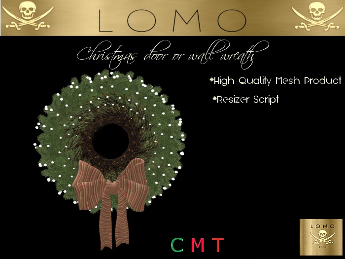 [ IBAN ] MESH CHRISTMAS WREATH STRIPES more