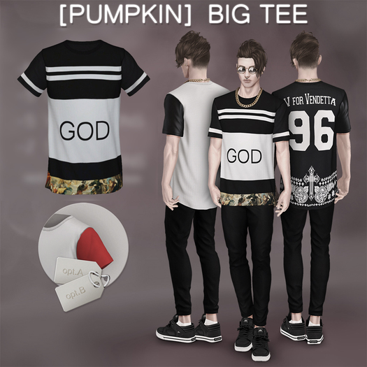 [Pumpkin] Big tee- GOD