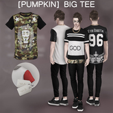 [Pumpkin] Big tee- V in Camo