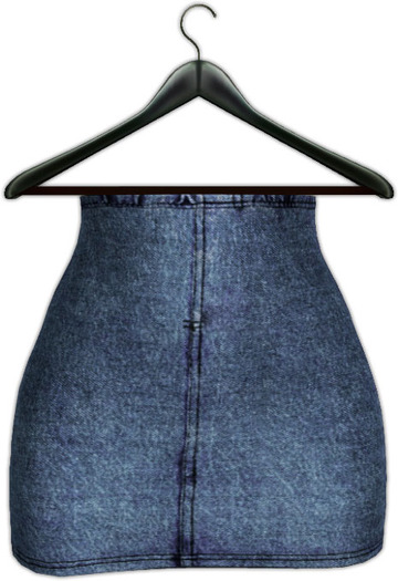 .:villena:. - denim skirt dark blue