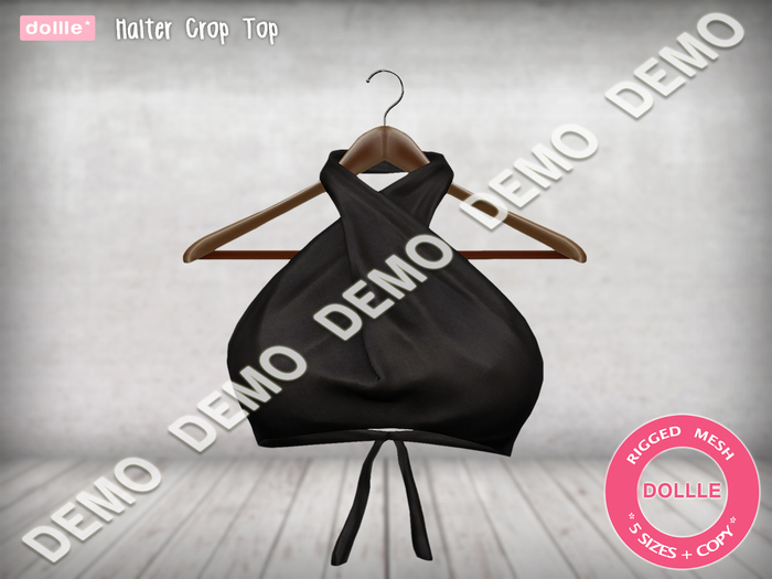 {dollle*} [DEMO] Halter Crop Top