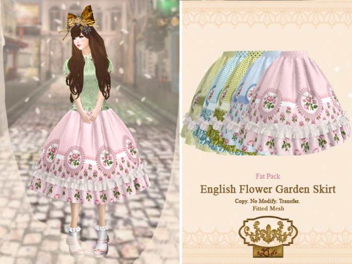 *: Lis :* English Flower Garden Skirt - FAT PACK