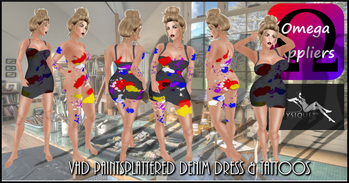 VHD Paintsplattered Dress & Tattoos (Boxed)
