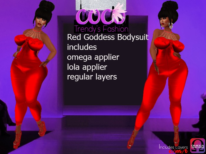 Red Goddess Bodysuit