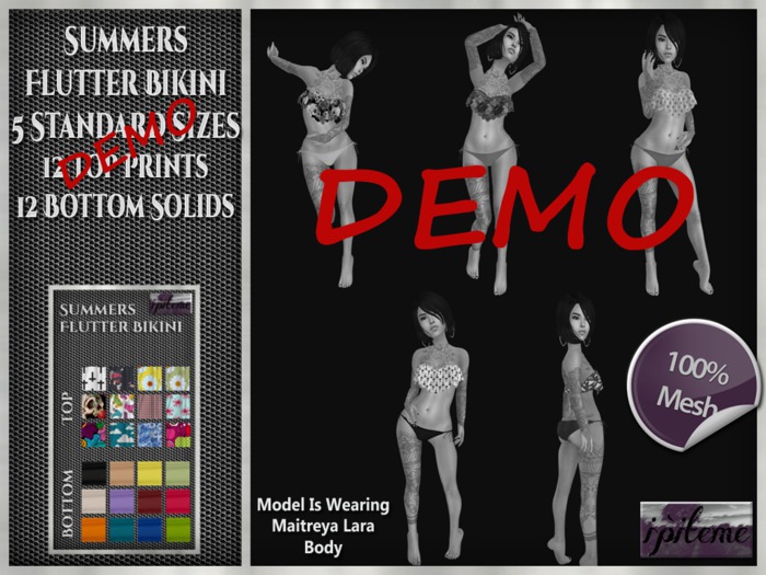~i~ Summers Flutter Bikini & HUD DEMO (Add Me)