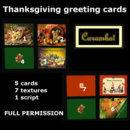 Thanksgiving greeting cards full-perm