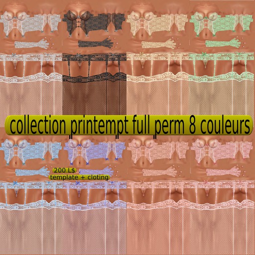 collection printempt02, 8 couleurs
