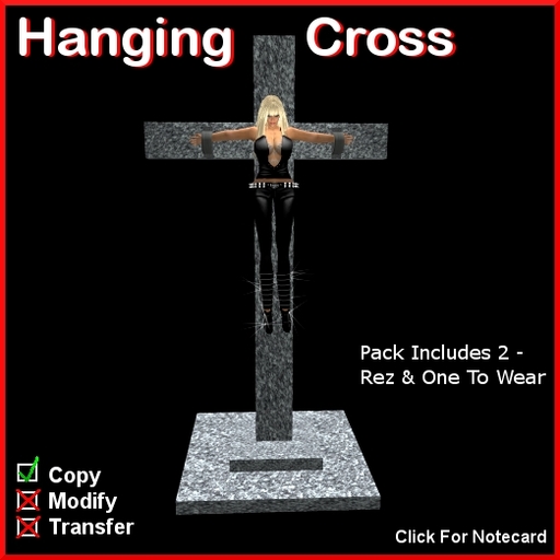 Halloween Hanging Cross
