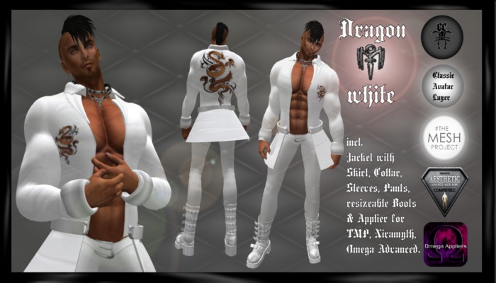 #CC#   Dragon white Outfit