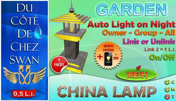 China Lamp - Mesh 0.5 L.i. + Remote Control + HUD