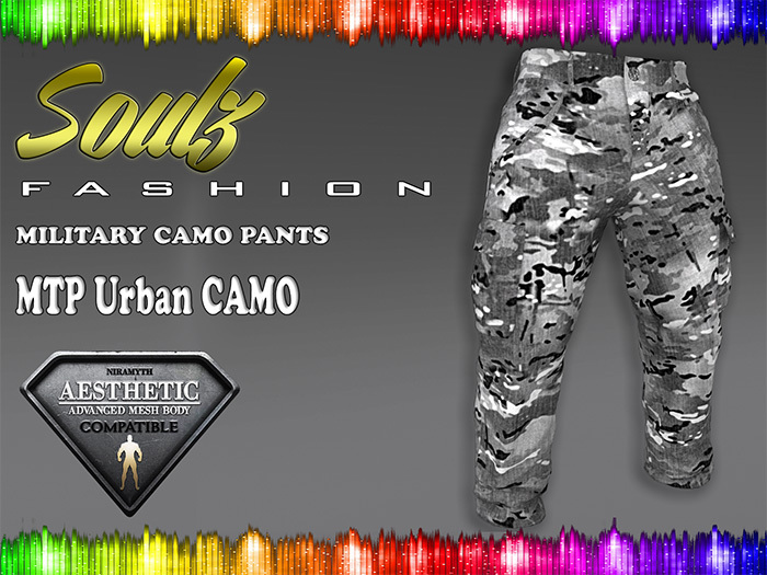 :][: Soulz Fashion :][: - MILITARY CAMO PANTS - MTP Urban