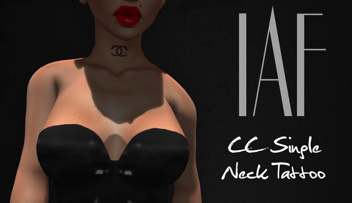IAF CC Single Neck Tattoo