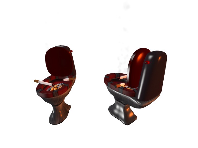 Ashtray toilet (copyable/modifyable) 