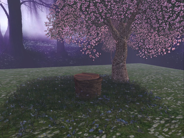 Stone Well with cover