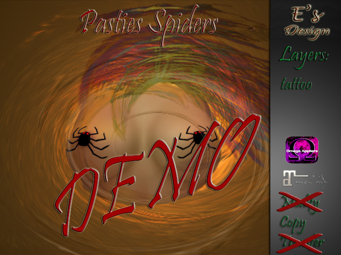 DEMO Pasties Spider E's Design
