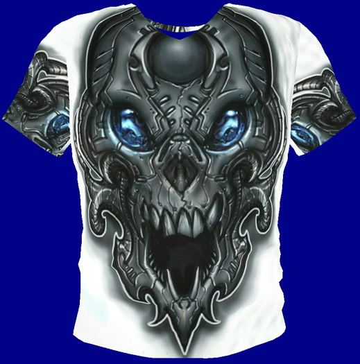 Automaton Skull T-Shirt (Mesh)