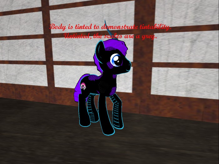 ~AP~ MLP dark (Noir) kirin, monochrome textures