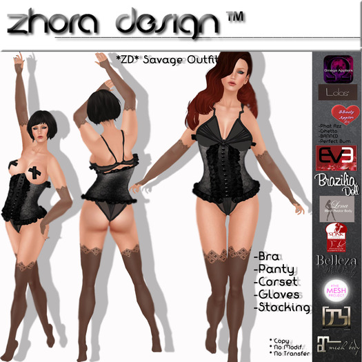 *ZD* Savage Outfit Black