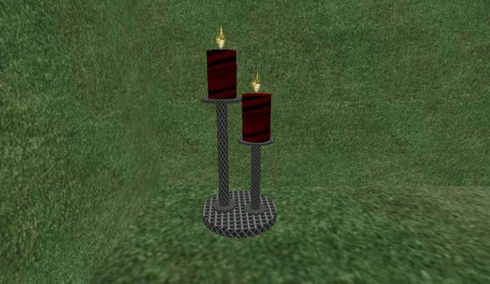 2 Candle Stands with 2 Candles Box