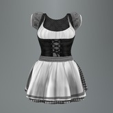 Charcoal Oktoberfest Gingham Mesh Dress