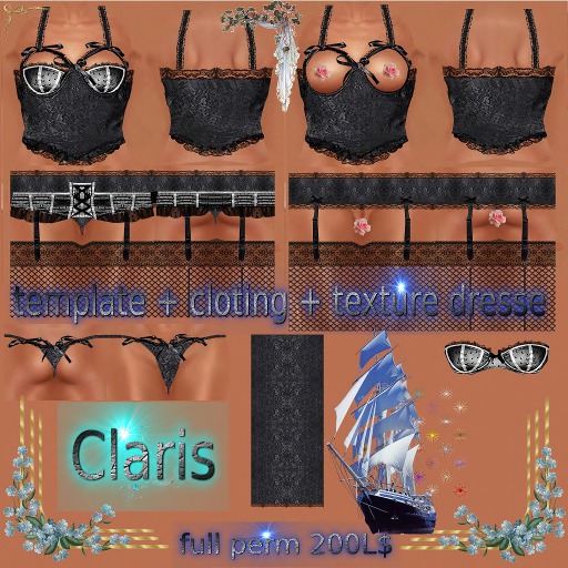 ensemble Claris noir