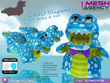 Toddleedoo Baby&Kid BOY Soft Slippers "Dino - FULL PERM