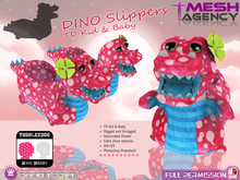 Toddleedoo Baby&Kid GIRL Soft Slippers "Dino - FULL PERM