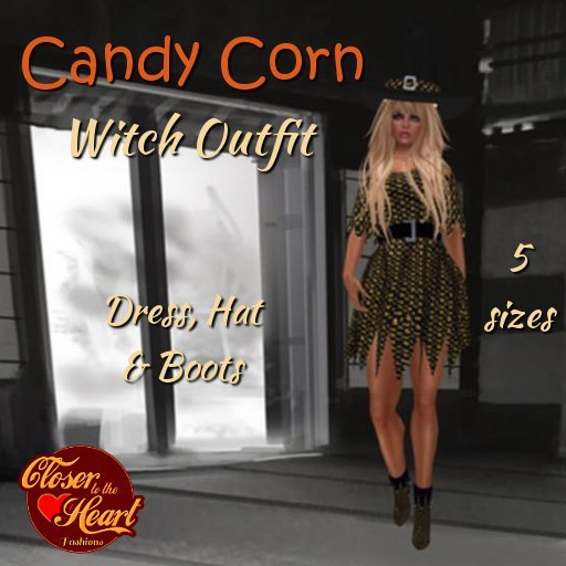 CandyCorn Witch Outfit ***