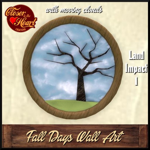 Fall Days Wall Art-moving clouds ***