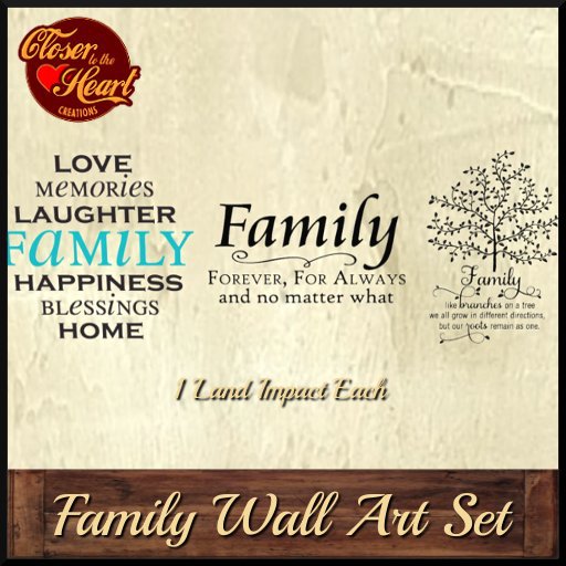 Family Wall Art Set ***