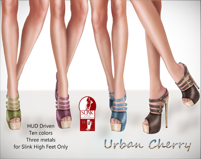 ***Urban Cherry*** Jesse Cork Ankle Straps