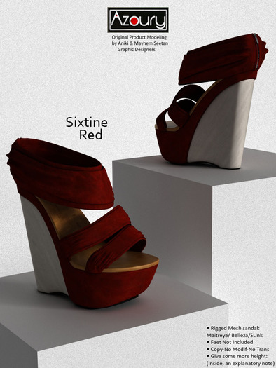 sixtine sandal (Red)