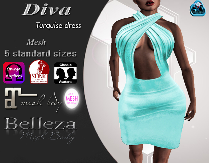 ::::Diva Dress:::: Turquise