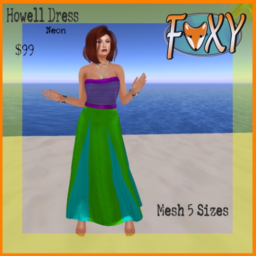 *Foxy - Howell Dress - Black/Gray (boxed)* V2
