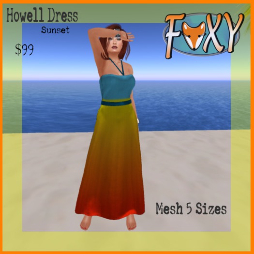 *Foxy - Howell Dress - Black/Gray (boxed)* V2