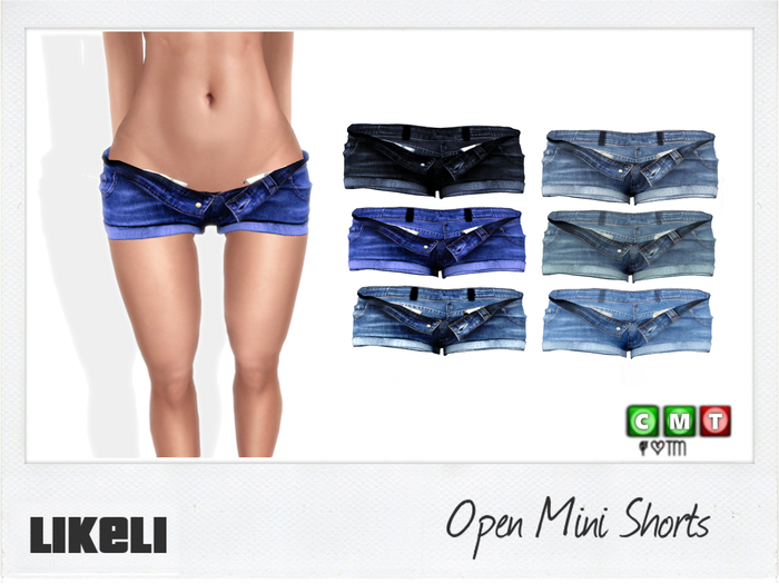 {.LikeLi.} Womens Open mini Shorts.