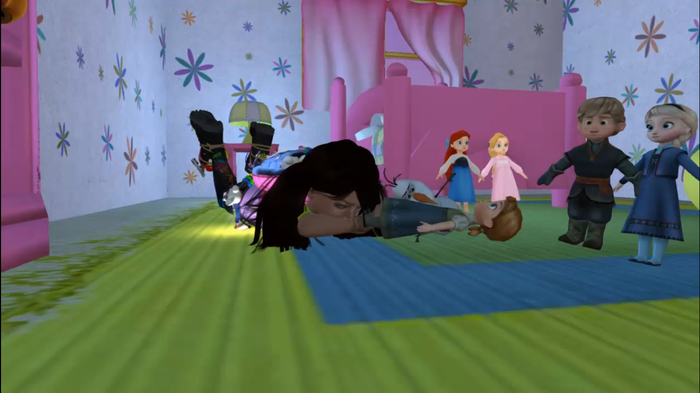 Kid Belly Lay Headrest - Animation