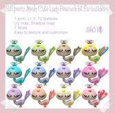 Full Perm MESH Cute Lady Peacock kit for builders