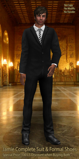 * Patulas House Jamie Complete Suit & Formal Shoes.