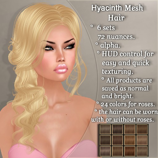 !SOUL - HAIR Mesh - Hyacinth - 12 Nuances -  Browns Set 1