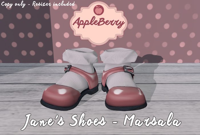 .ab - Jane's Shoes - Marsala - Toddleedoo Compatible