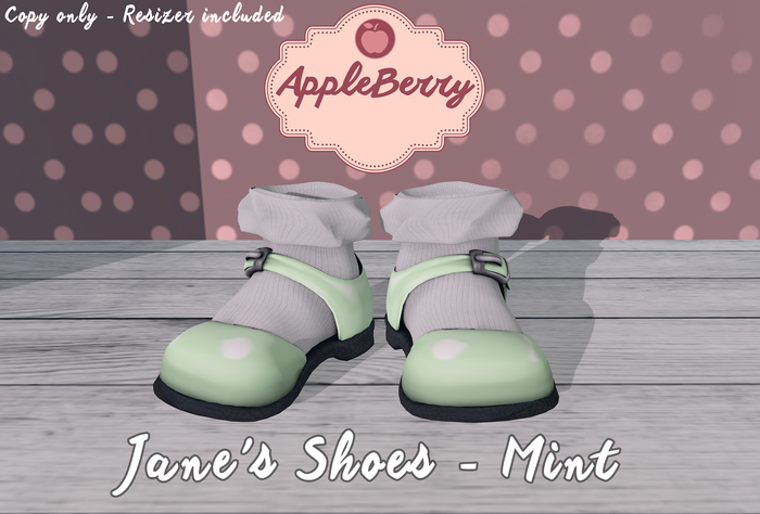 .ab - Jane's Shoes - Mint - Toddleedoo Compatible