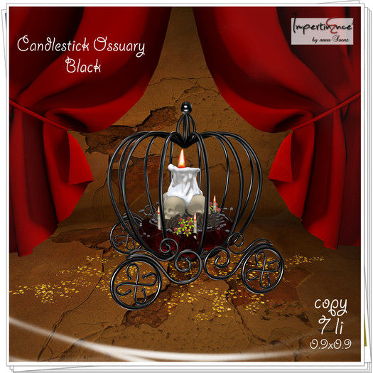 Candlestick Ossuary Black