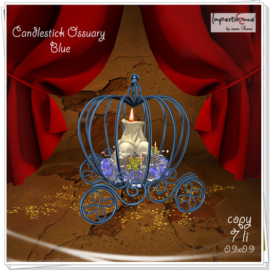 Candlestick Ossuary Blue