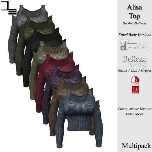 DE Designs - Alisa Top - Sweaters Multipack