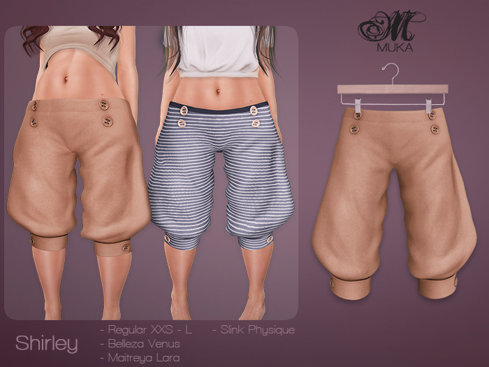 *MUKA* Shirley - Brown (Maitreya/Belleza/Slink)