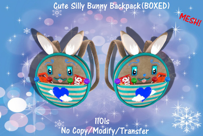 Cute Silly Bunny Backpack(BOXED)