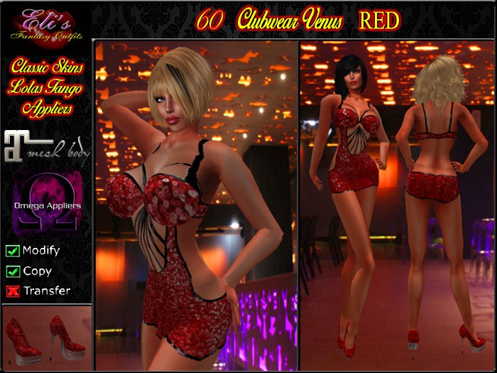 60 Clubwear Venus Red